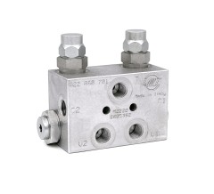 Блок клапанов выравнивания автолюльки 1/4' 350 бар VNR-CS-DE-14-2VMP (022.060.701) LuEn