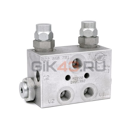 Блок клапанов выравнивания автолюльки 1/4' 350 бар VNR-CS-DE-14-2VMP (022.060.701) LuEn