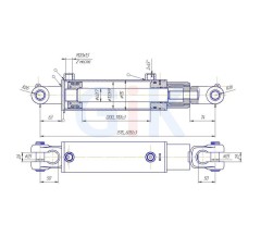 Гидроцилиндр ГЦ 100.40.200.515.22