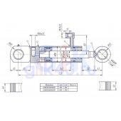 Гидроцилиндр ГЦ 100.55.500.830.0050