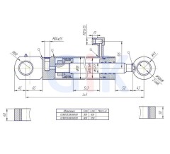 Гидроцилиндр ГЦ 100.55.500.830.0050