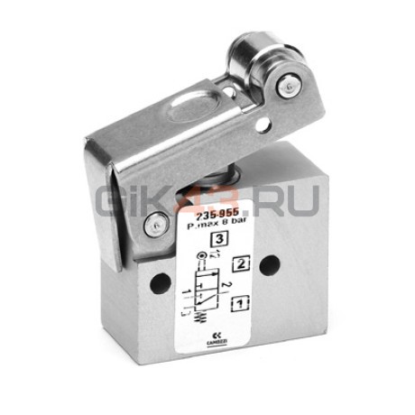 Пневмораспределитель 245-955 ролик 3/2-M5