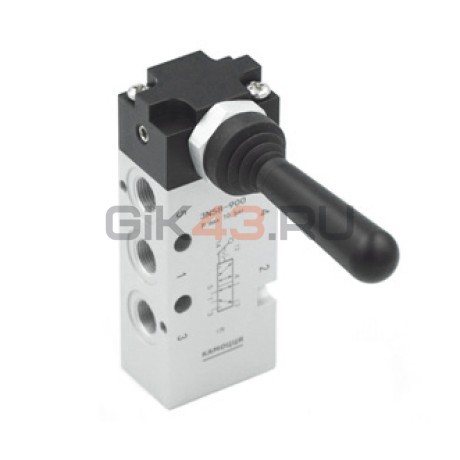 Пневмораспределитель 3N58-900 5/2-1/8 ручн. тумблер