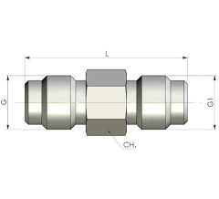 Адаптер микрошланга 40GD0000 Ш-Ш М16*2,0