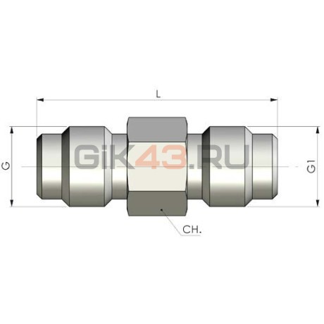 Адаптер микрошланга 40GD0000 Ш-Ш М16*2,0