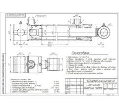 Гидроцилиндр ГЦ 50.30.900.1100.0025 Гидроцилиндр ГЦ 50.30.900.1100.0025
