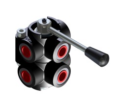 Дивертор 6-ти ходовой 1/2' (7003.0101) 60л/мин OPEN HV