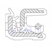 Сальник 50-70-12 AO11 NBR