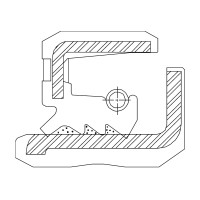 Сальник 35-58-11,5/17 AO61 NBR