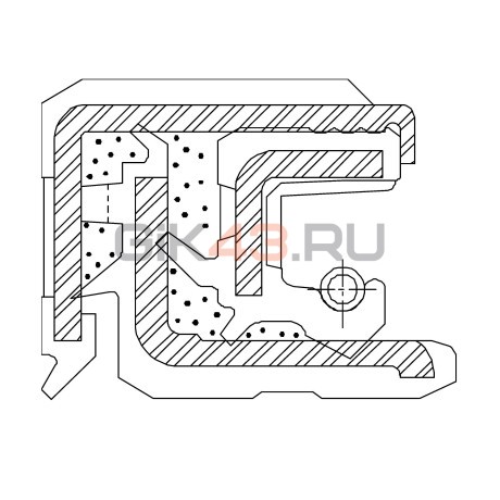 Сальник 75-100-16 AP13 FKM