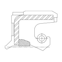 Сальник 25-45,1-10/12 GNB13W11 HNBR