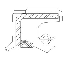 Сальник 25-45,1-10/12 GNB13W11 HNBR