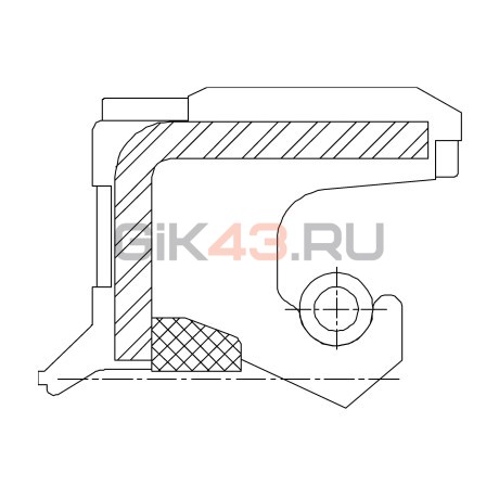 Сальник 25-45,1-10/12 GNB13W11 HNBR