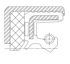 Сальник 40-57,1-13 CRS10L ACM