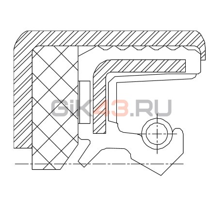 Сальник 40-57,1-13 CRS10L ACM
