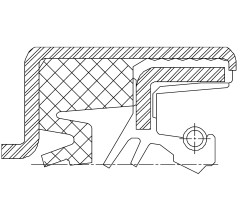 Сальник 47-65-16,5 CRS17 NBR+TPU