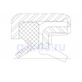 Сальник 25-33-6,5 CRS28 TPEE+NBR