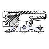 Сальник 50-65-18 CRS31 NBR+TPU