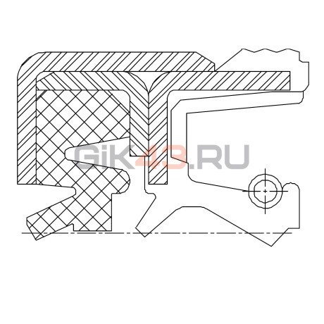 Сальник 46-65-16,1 CRS7W2 NBR+TPU