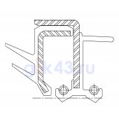 Сальник 64-95-9/21,6 DA91 NBR