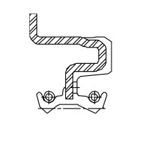 Сальник 54-73-10,2 DBCJ1 FKM