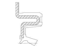Сальник 48-75/82,5-10/17 KCJY NBR