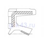 Сальник 20-36-7 KF-PL FKM