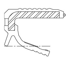 Сальник 110-140-12 KG3R2 FKM