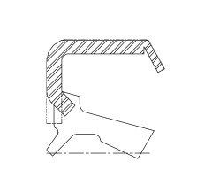 Сальник 53,975-76,2-7,95 KL NBR