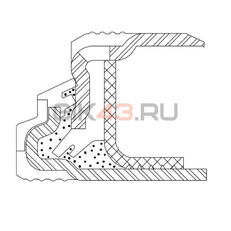 Сальник 110-130-9,3/13,3 PA13L2 ACM
