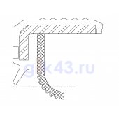 Сальник 110-140-13 PA8L2 ACM