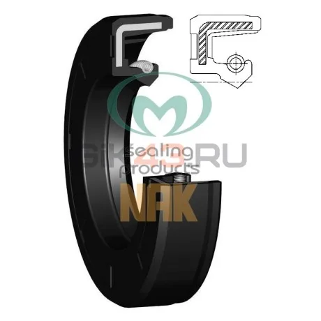 Сальник 24-40-7 SC NBR