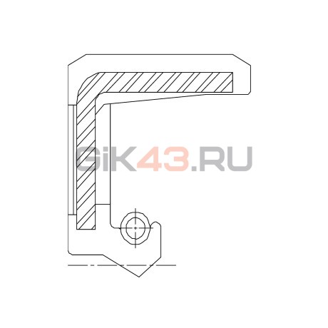 Сальник 32-42,9-7,8 SCN11-OF NBR
