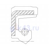 Сальник 20,5-41,25-6,5 SCN2 HNBR