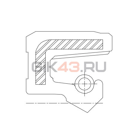 Сальник 60-85-10 SFL FKM