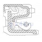 Сальник 100-130-12,5/14 ST15 NBR