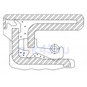Сальник 130-154-18 ST33 NBR
