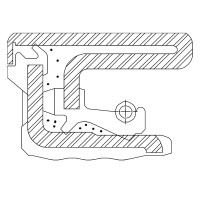 Сальник 165-190-15,5/17 ST33 NBR