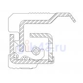 Сальник 88,9-122,987-23,495 ST35 NBR