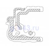 Сальник 80,35-113-24,3 ST40 ACM+NBR