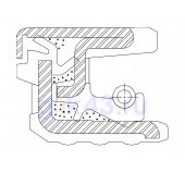 Сальник 165-190-15,5/16,5 ST60 NBR