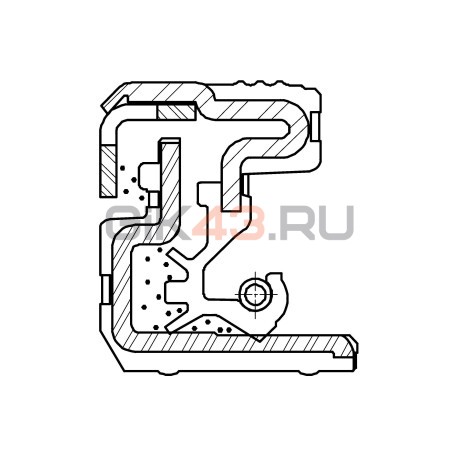 Сальник 35,85-65-11/11,5 ST86 FKM+HNBR