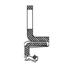 Сальник 53-73/100-7/10,5 TAJ13W2 NBR