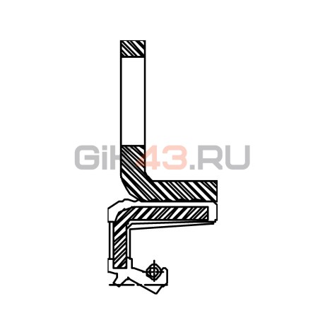 Сальник 53-73/100-7/10,5 TAJ13W2 NBR