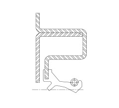Сальник 40-55/62-12/13 TAJ8W2 ACM