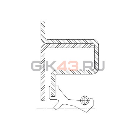 Сальник 40-55/62-12/13 TAJ8W2 NBR