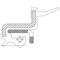 Сальник 48-62/67-8,7/20,5 TAJ93 NBR