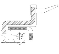 Сальник 48-62/67-8,7/20,5 TAJ93 NBR