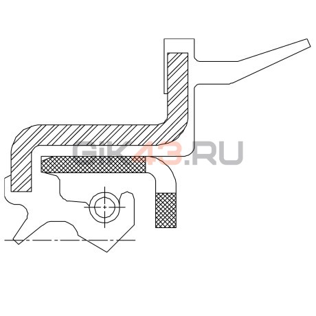 Сальник 48-62/67-8,7/20,5 TAJ93 NBR