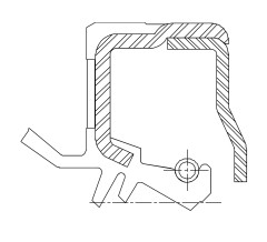 Сальник 110-140-12/19 TBC29A1W FKM